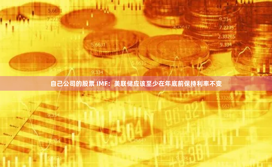 自己公司的股票 IMF:美联储应该至少在年底前保持利率不变